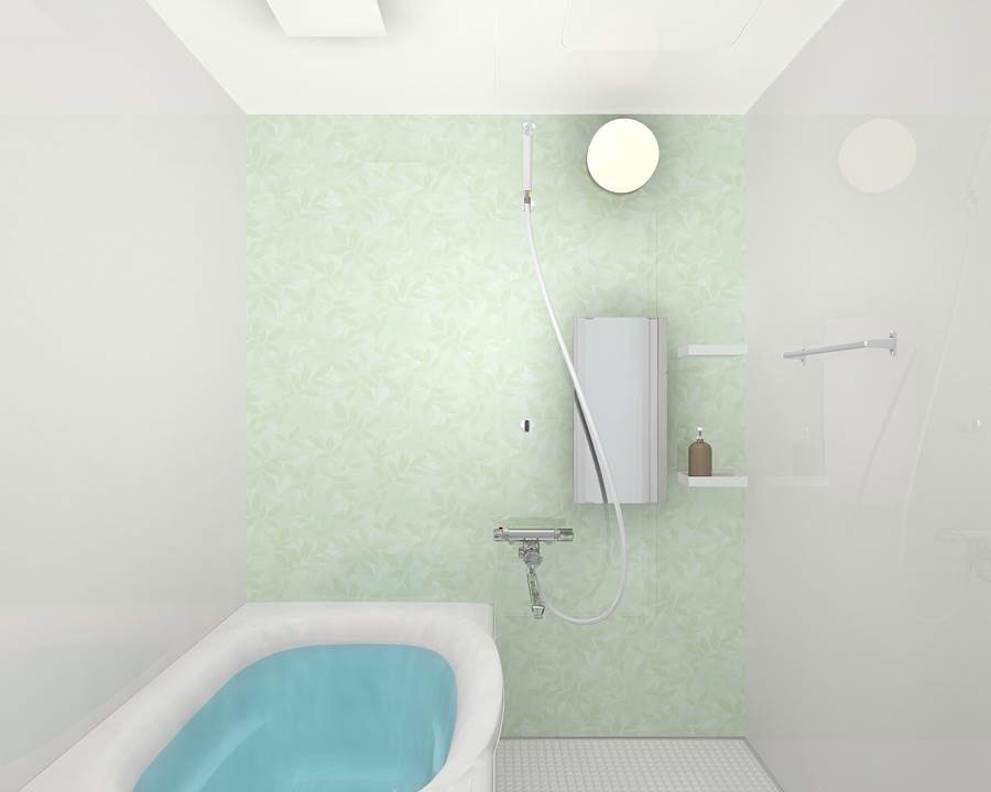 浴室ユニットバスリフォーム　リクシル　マンションリフォーム用リノビオV　1216サイズFタイプ
